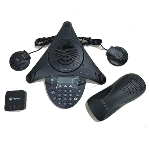 Polycom SoundStation2 Conference Phone - Analog Expandable Phone For Small/Medium Meeting Rooms